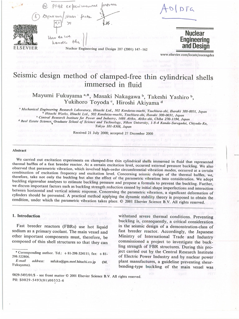 Seismic Design Method of Calmped | PDF