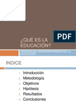 Presentacion monografico ¿Qué es la educación?