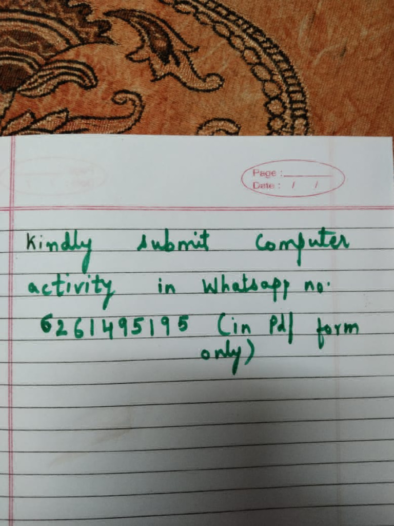 Class 5 Computer Activity | PDF
