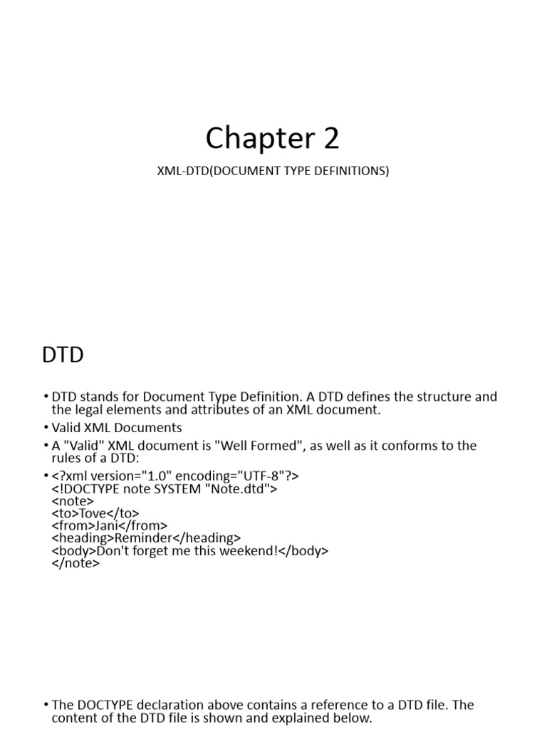 Chapter 2 XML | PDF