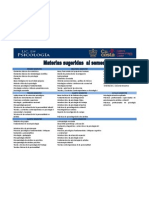 Materias Sugeridas Al Semestre Licenciatura en Psicología CUC