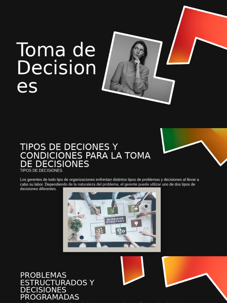 Tipos y Estrategias en Toma de Decisiones | PDF | Toma de decisiones ...