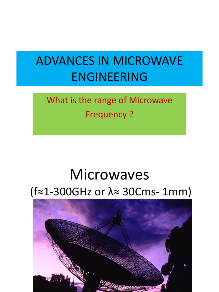 Advances in Microwave Engineering Metamaterial Microwave