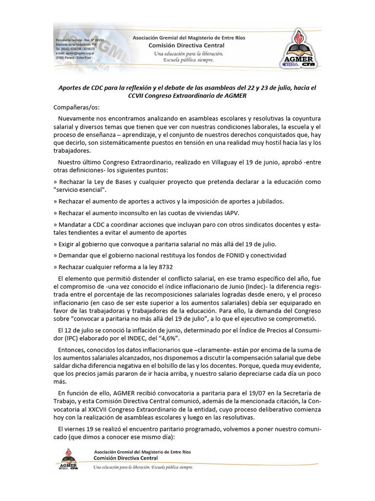 MATERIAL ASAMBLEAS 22 Y 23 DE JULIO de 2024 Segundo | PDF