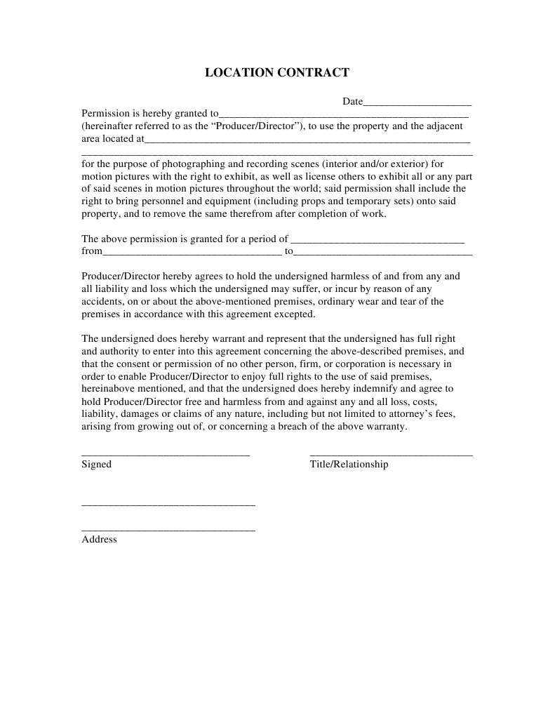 Locationcontract | PDF | Business