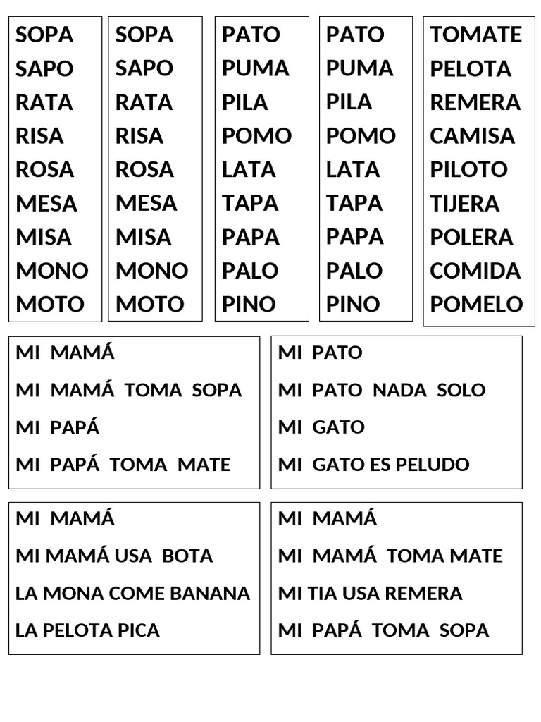 Hojita de Dictado PDF