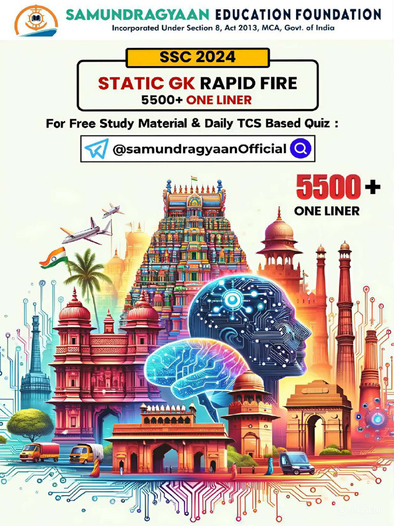 Static GK Rapid Fire 5500+ (E) | PDF