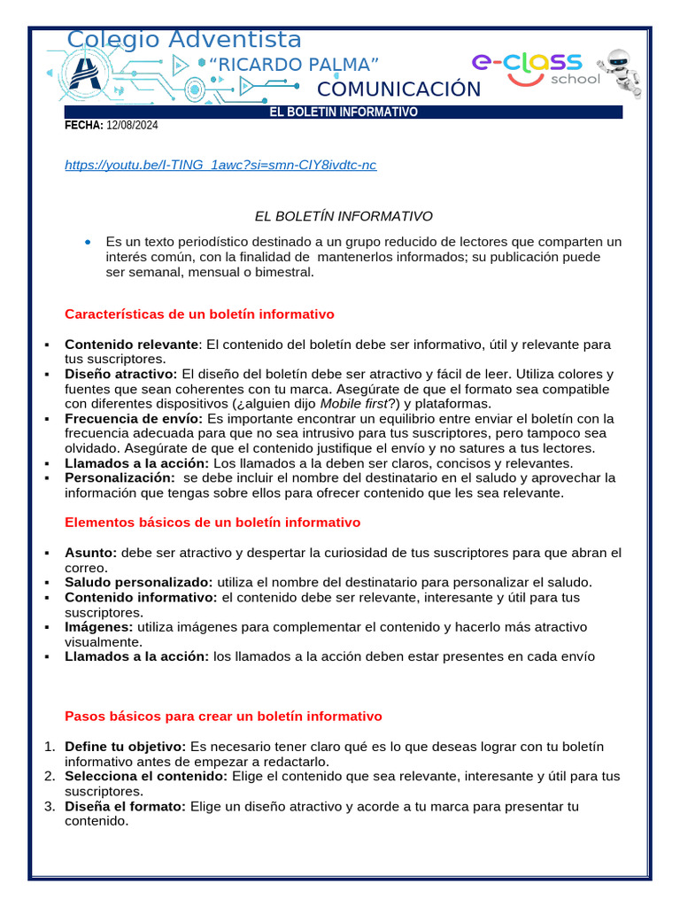 El Boletin Informativo | PDF