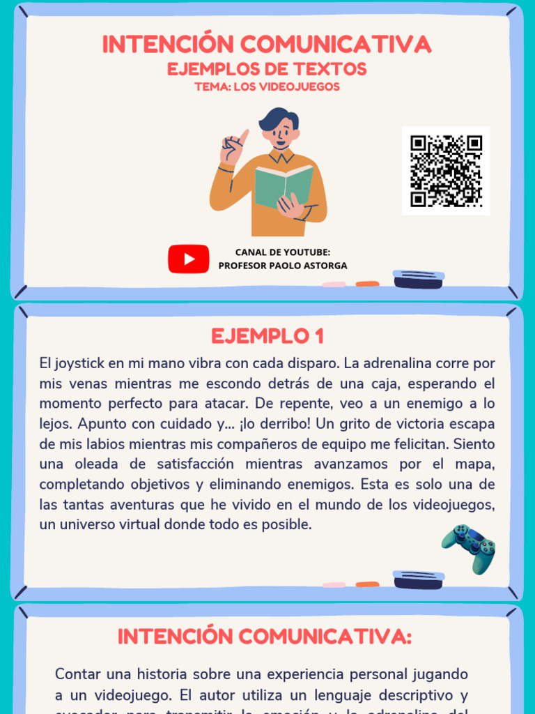 Intención Comunicativa - Ejemplos | PDF