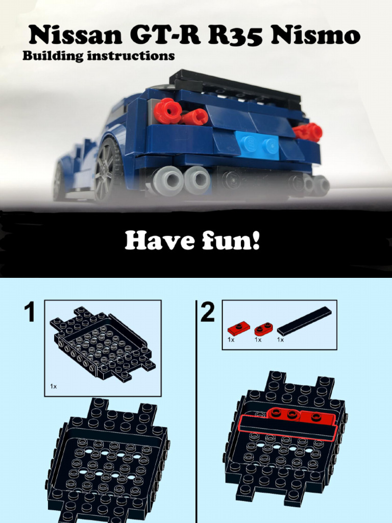 Nissan GT-R r35 Nismo Building Instructions | PDF