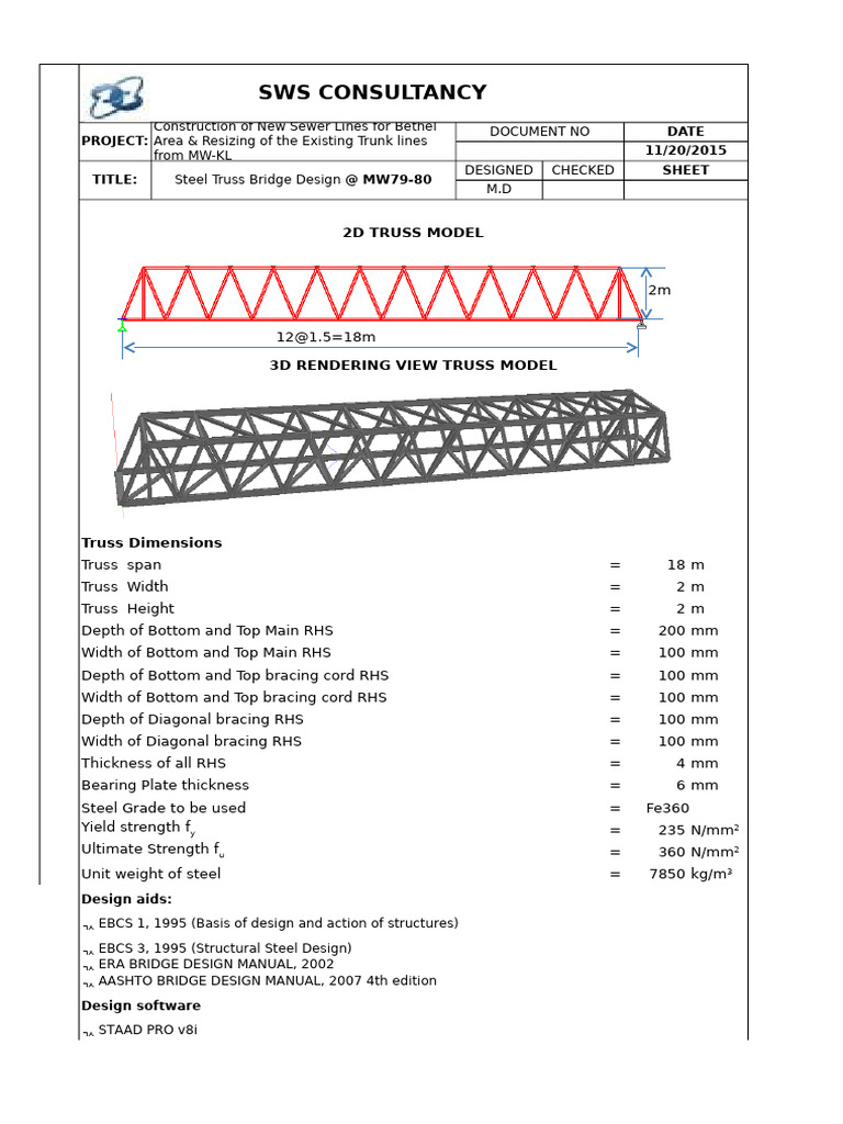 Ilide - Info Pipe Carrying Steel Truss Bridge PR | PDF