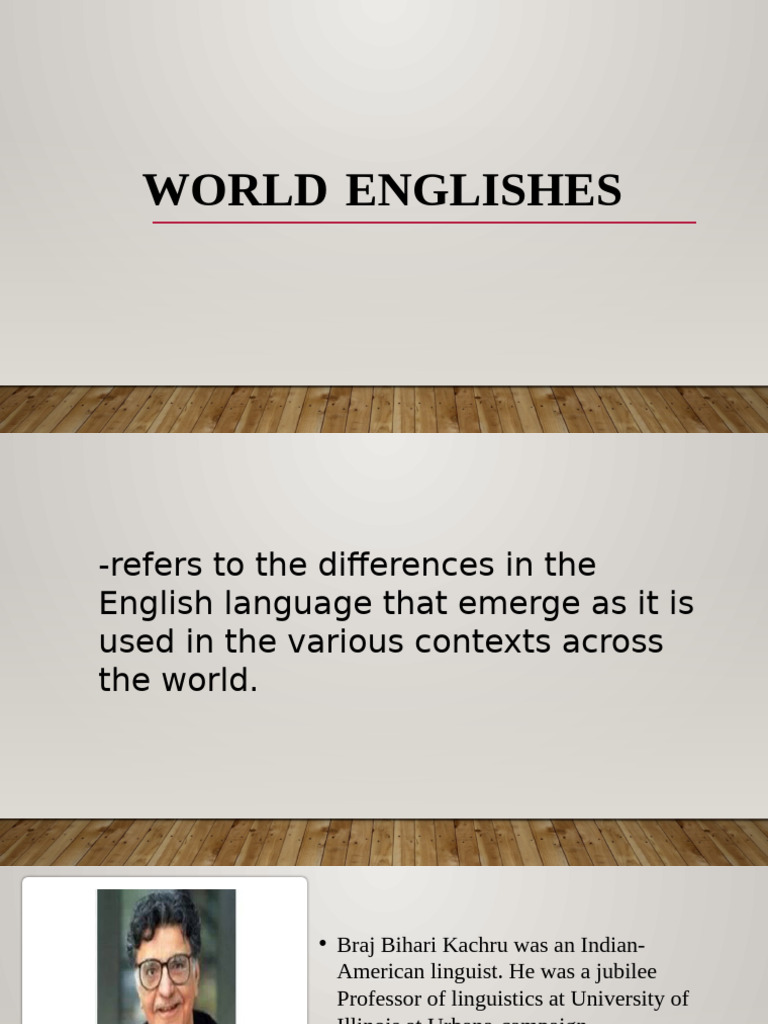 Understanding World Englishes and Kachru's Model | PDF | English As A ...