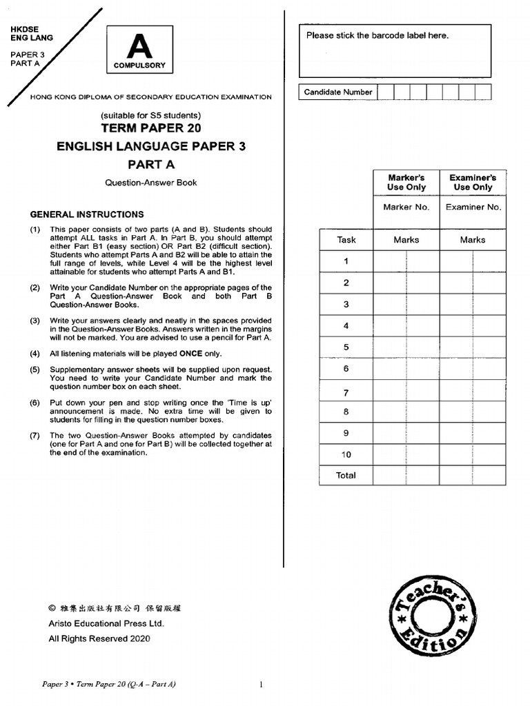 TERM PAPER 20 Paper3 ANS | PDF