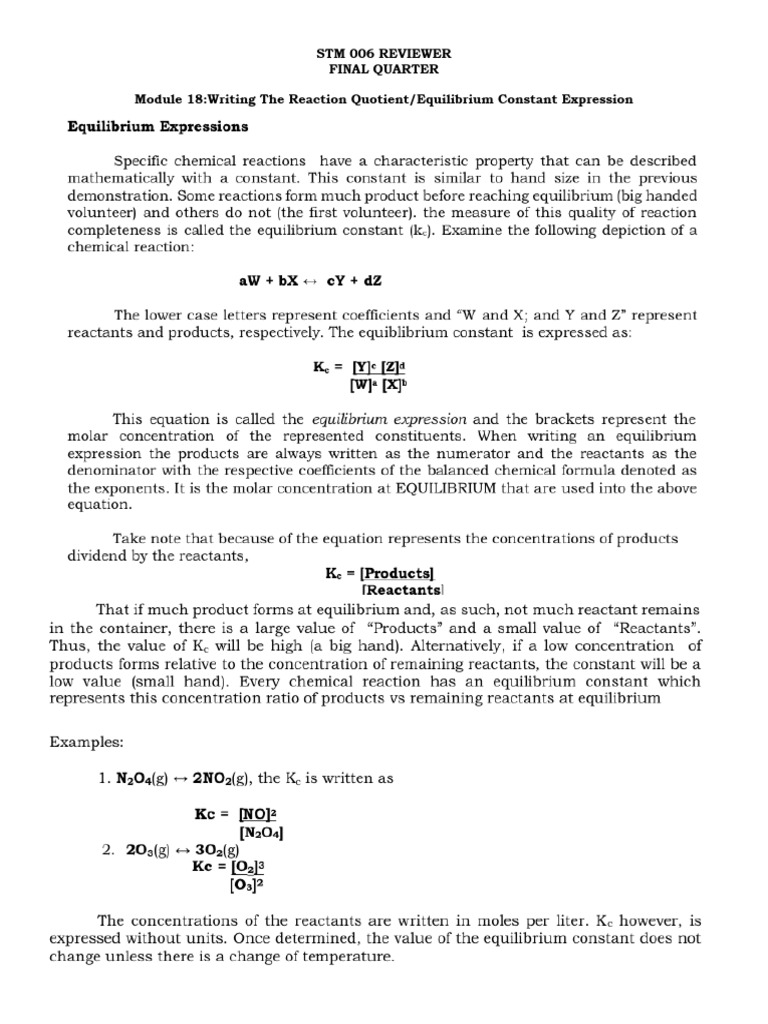 STM 006 Reviewer | PDF