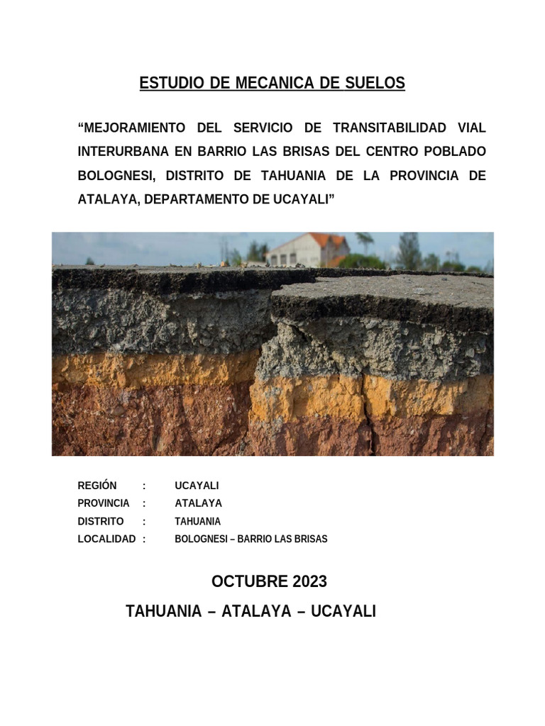 Estudio De Suelos Pdf