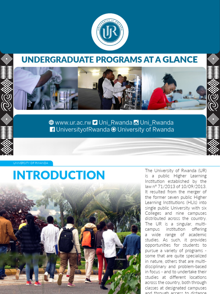 University of Rwanda Undergraduate Programs | PDF | Bachelor's Degree ...