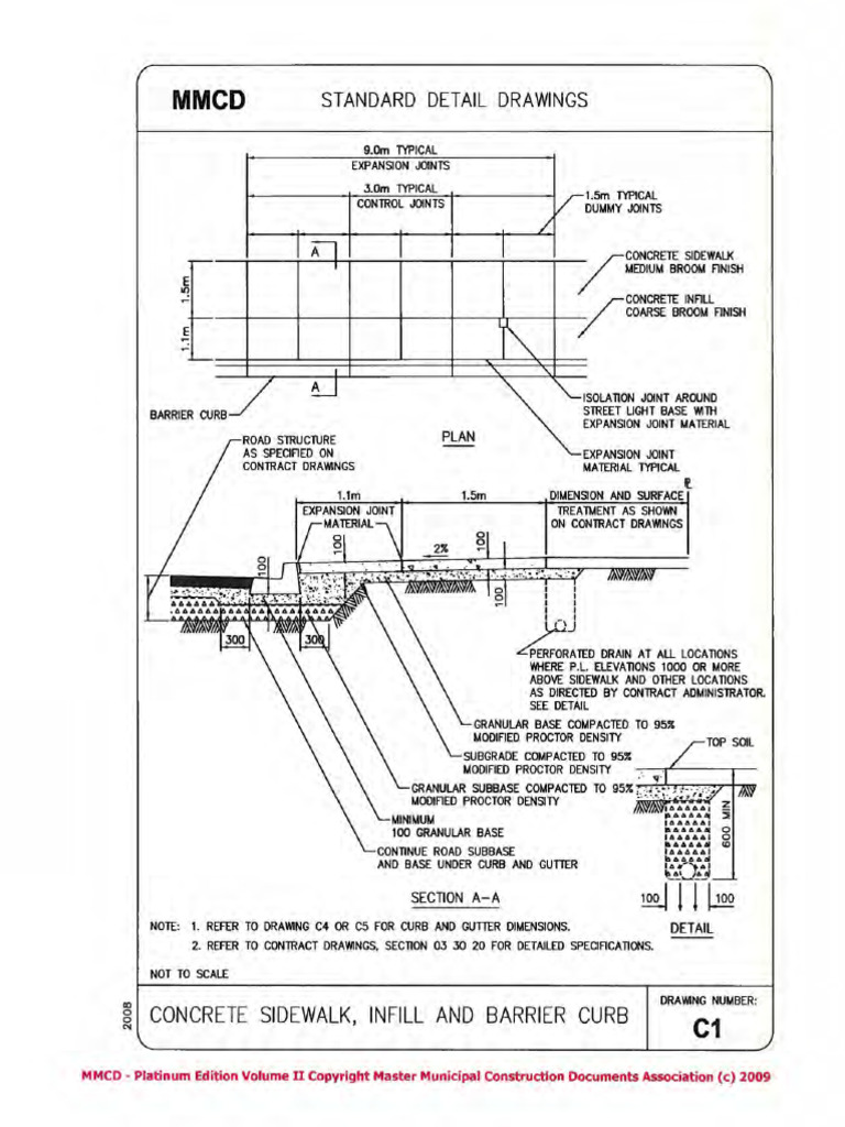 MMCD Concrete Details | PDF