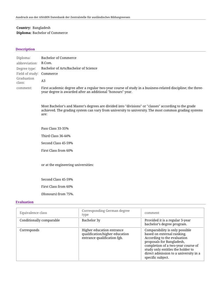 Degree Recognition Pdf