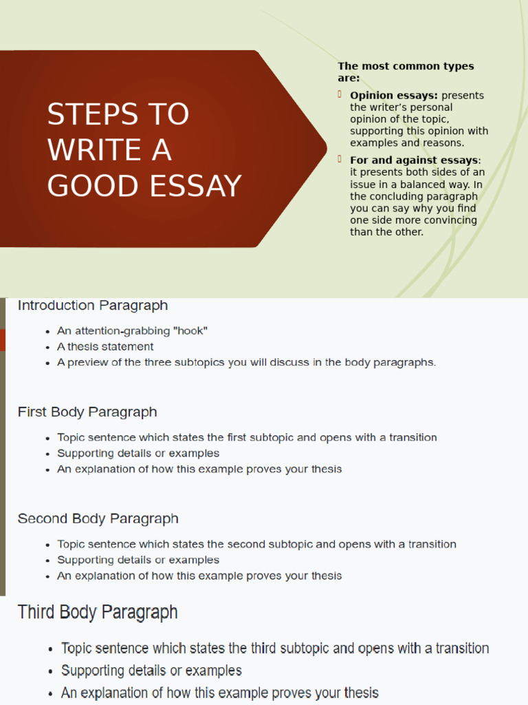 How To Write A Good Essay | PDF | Essays | Career & Growth