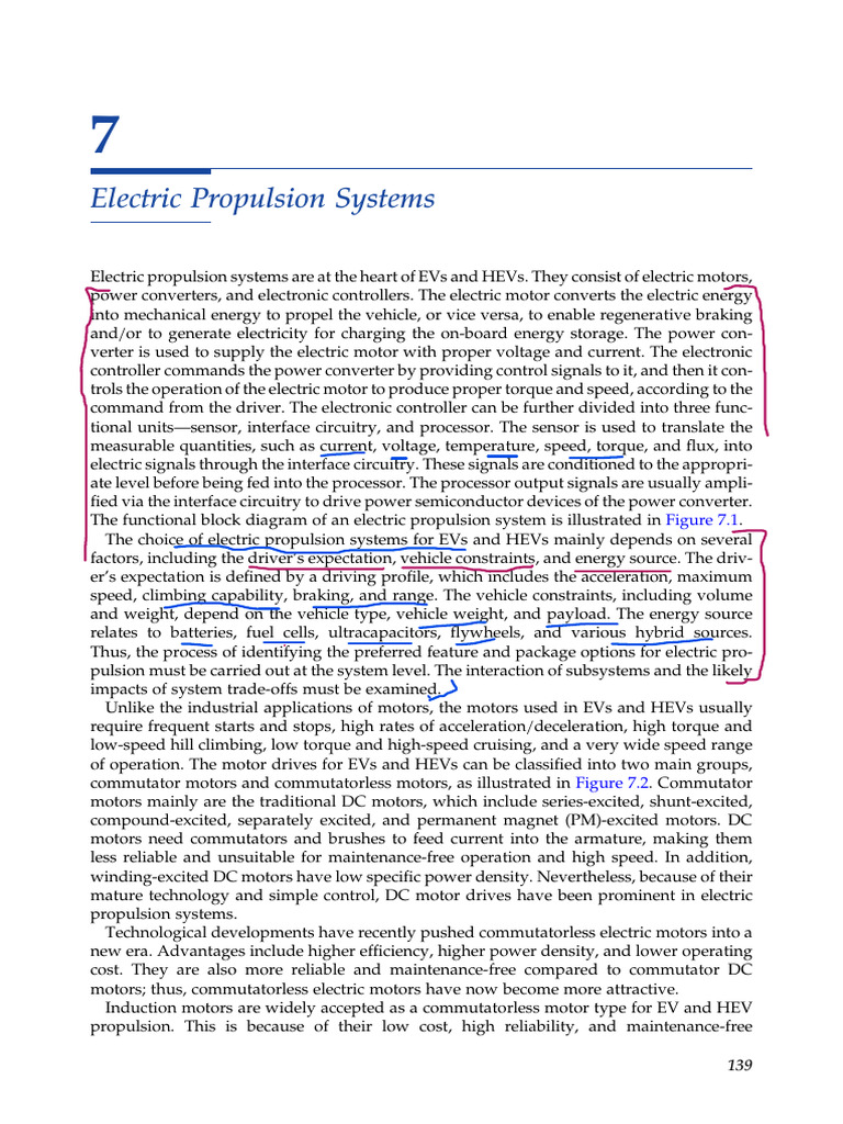 Electric Propulsion System | PDF