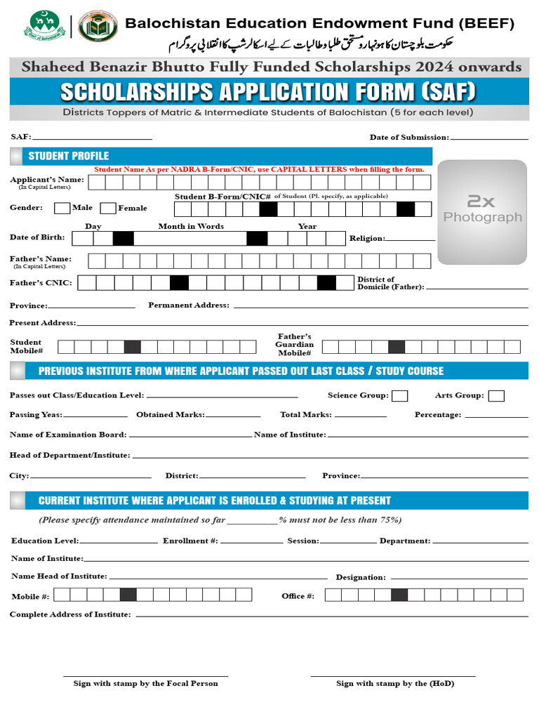 Beef district topper scholarship form 2024 pdf
