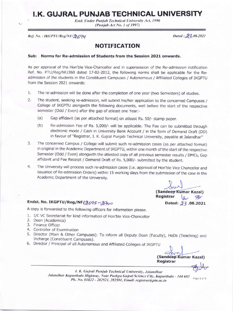 Notification No 2694 Dated 23 08 2021 | PDF | Legal Procedure ...
