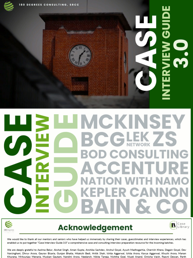 Case Interview Guide 3.0 | PDF