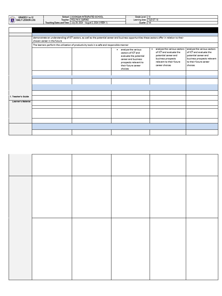 DLL - Tle 10 Q1 W2 | PDF