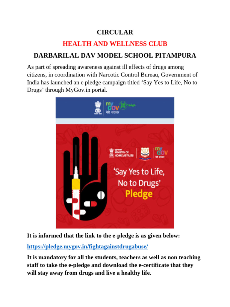 E Pledge Circular | PDF