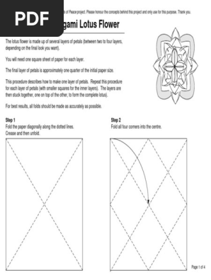 Origami - lotus flower