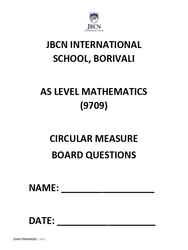Circular Measure | PDF