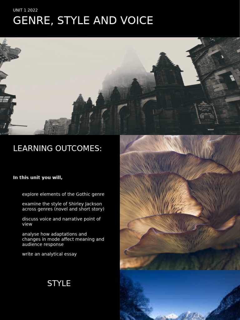 Year 12 Gothic Unit | PDF