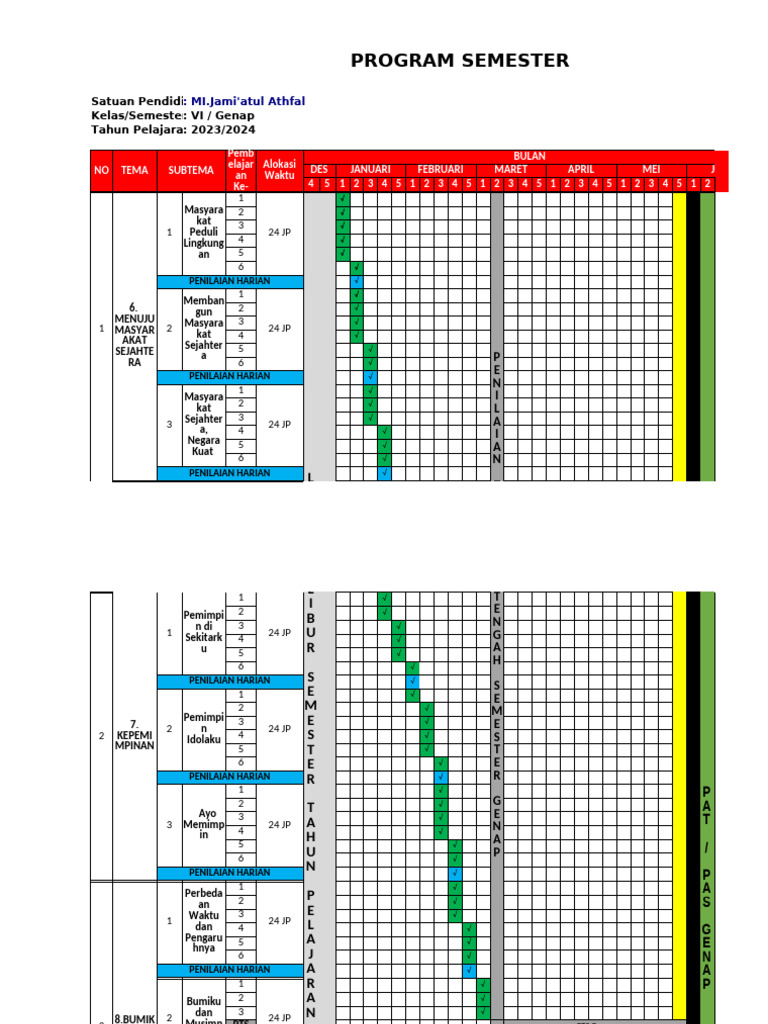 Promes Semester 2 | PDF