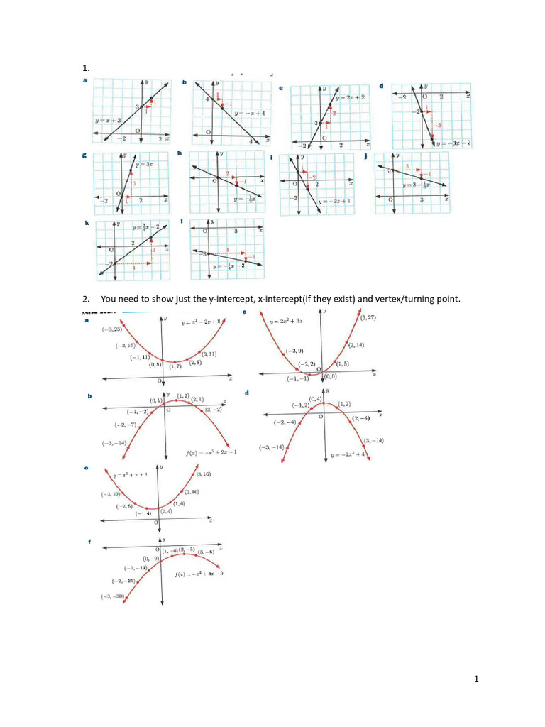 Key features of graphs answerkey pdf