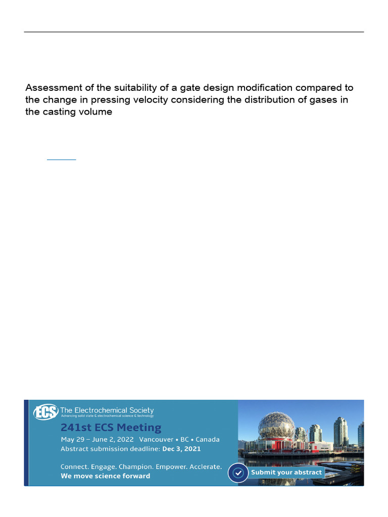 Assessment of The Suitability of A Gate Design Mod | PDF