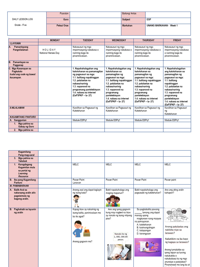 Week 1 Esp | PDF