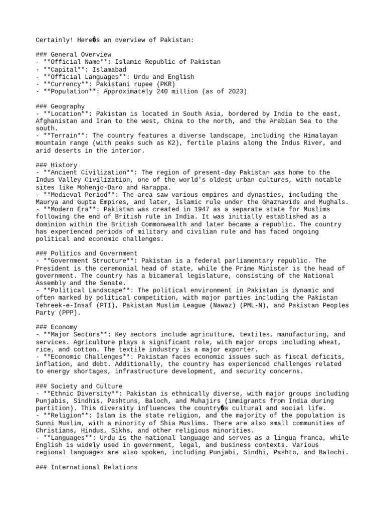 Pakistan | PDF