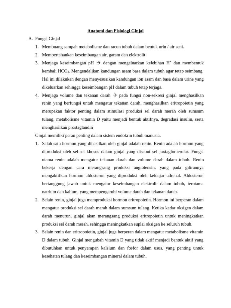 Anatomi Dan Fisiologi Ginjal Pdf