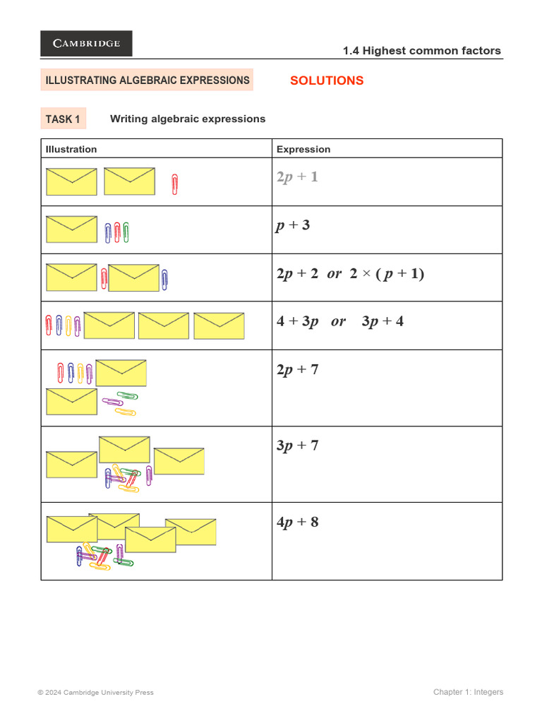 Illustrating Algebraic Expressions Guide | PDF