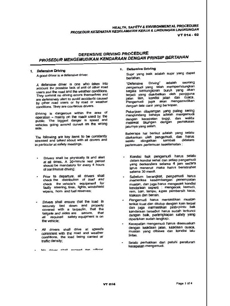 Defensive Driving | PDF