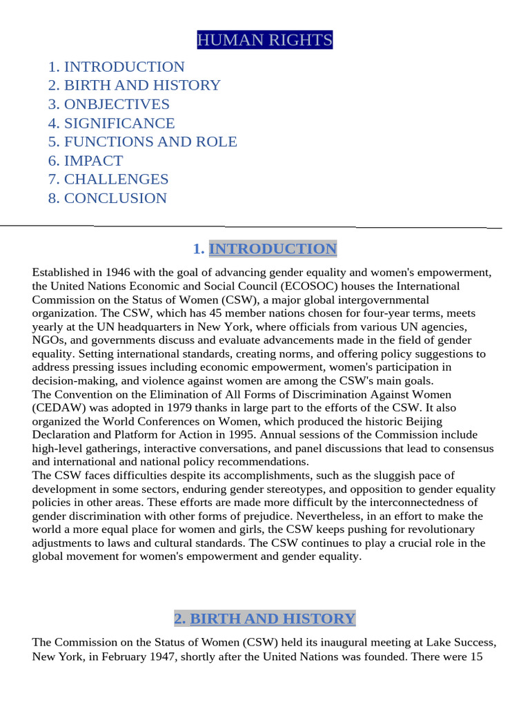 Human Rights | PDF