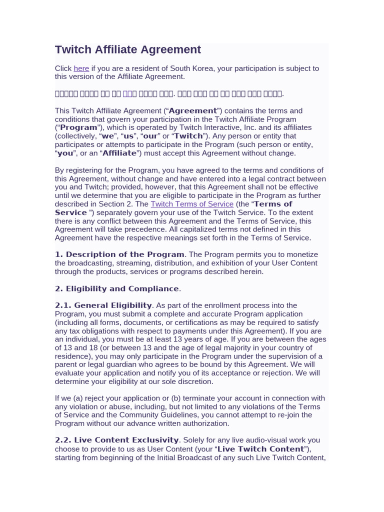 WHAT IS A TWITCH CONTRACT intelligence overview