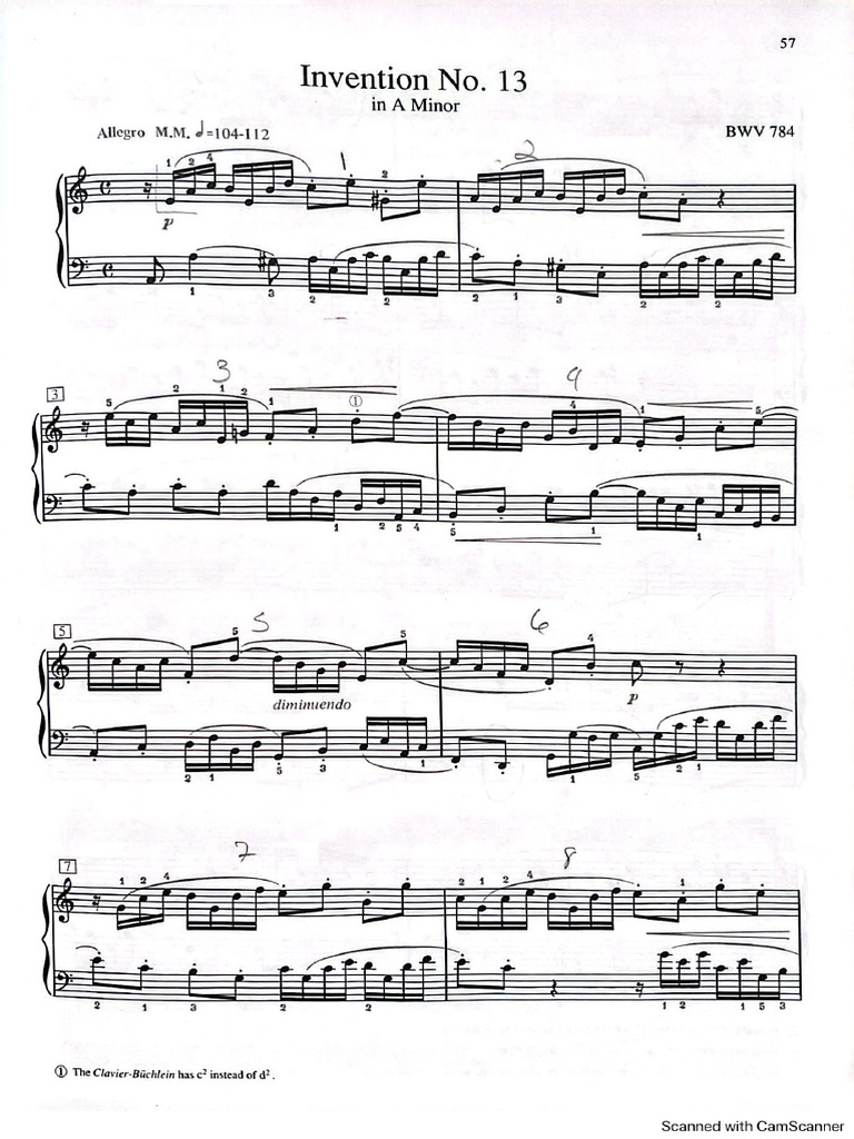 Bach Invention 13 | PDF