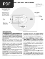 CD Booklet and Case Dimensions Guide | PDF | Page Layout | Compact Disc