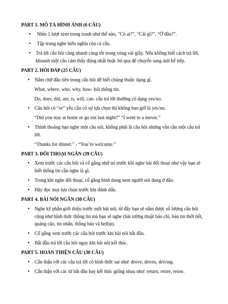 Form Toeic | PDF