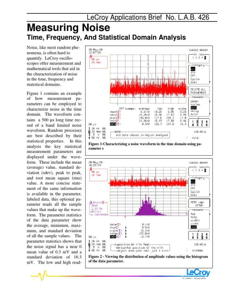 Measuring Noise | PDF | Spectral Density | Root Mean Square