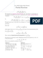 Partial Fractions: Harvey Mudd College Math Tutorial