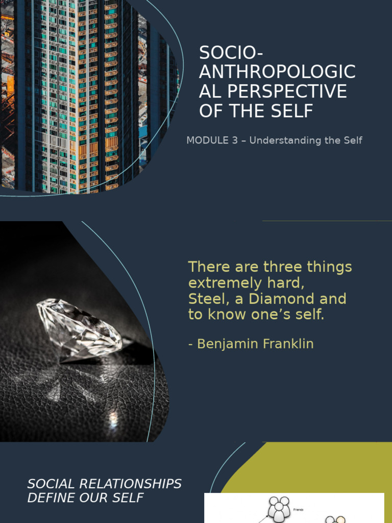 Module 3 Socio-Anthropological Perspective of The Self | PDF