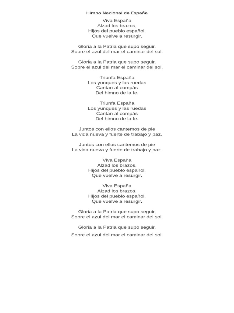 Himno Nacional de España | PDF