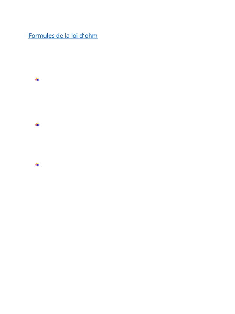 Formules de la loi dohm pdf